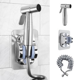 Puasok Bidet Hand Shower for Toilet, 304 Stainless Steel Hand Shower, Toilet Shower, Hand Held Bidet Sprayer with 3 Metre Hose and Holder for Toilet, Pets, Bathroom