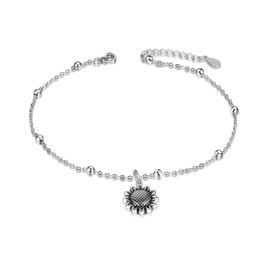 ONEFINITY Sunflower Bracelet 925 Sterling Silver Sunflower Beads Bracelets Sunflower Jewelry for Women Gifts