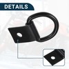 TUCKBOLD Car D-Ring Mounting Strap Rings 1/4 Inch Multi-Purpose Anchor