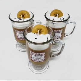 Coffee & Donut Candle Decor Scent Decoration Scented