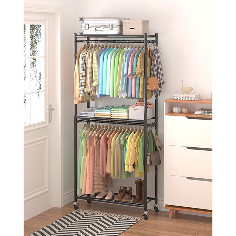 Sakugi Clothes Rack - 33.0" x 12.2" x 79.5" Clothing