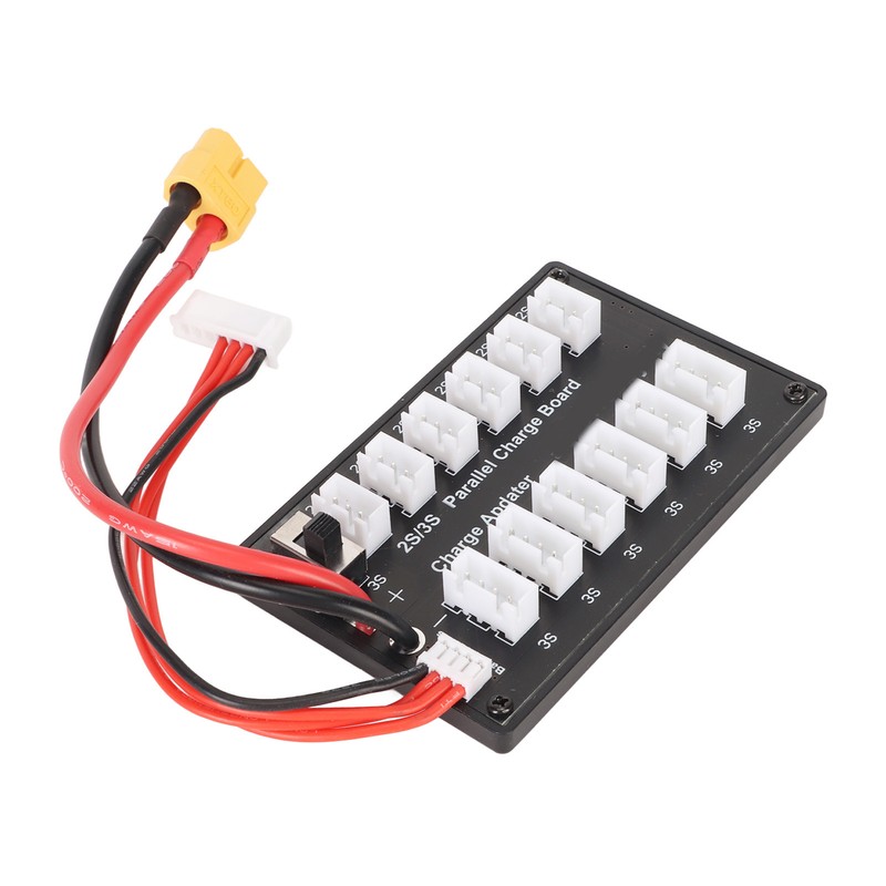 7.4V LiPo Parallel Charging Board 3Pin 4mm Banana Plug 2S