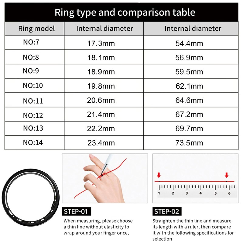 Smart Ring Men Women NFC Ring Smart Rings Android iOS