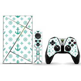 MightySkins Skin Compatible with NVIDIA Shield TV (2017) wrap Cover Sticker Skins Teal Designer