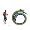 16PCS Exercise Tube Band 5 Colors TPE Stretchy Stackable Resistance
