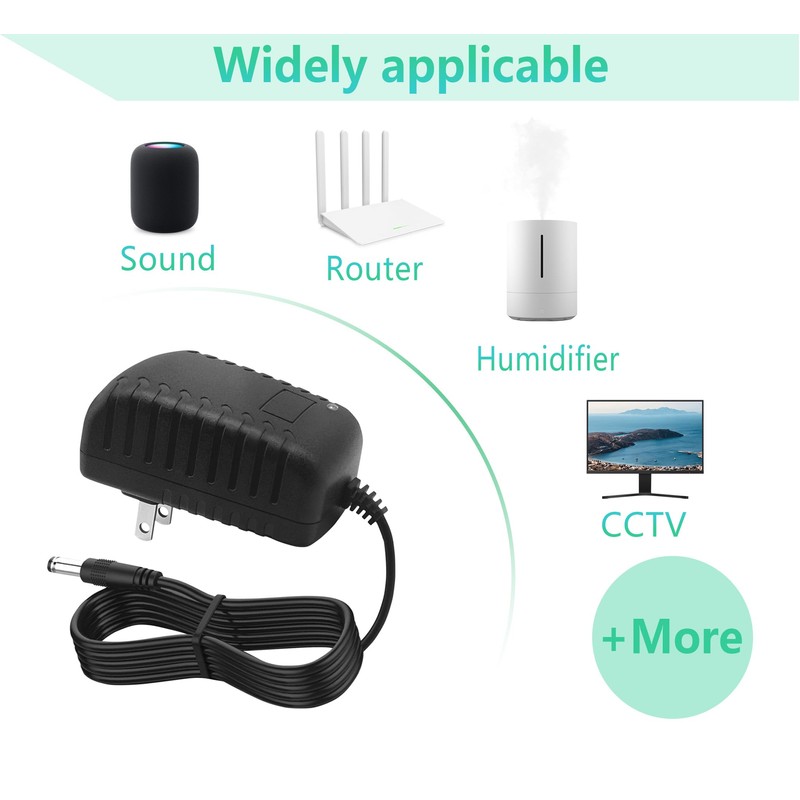 DC 24V 500mA Power Adapter Wall 24 Volt 0.5Amp Power