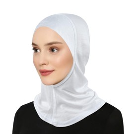Headscarf Sport for Women, Muslim Hijab Women, Turkish Khimar Scarf, Islamic Headwear, Women's Headscarves Hat, Muslim Sports Head Scarf, Ramadan Accessories for Women, White