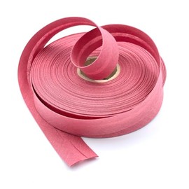 Craft Cult 25mm Wide Plain Bias Binding Tape - 25 Metre Roll (73 - Dusty Pink)