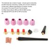 18pcs/set Ceramic Nozzle Collet Gas Lens Kit TIG Welding Gun