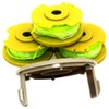 3PKS String Trimmer Spool Line with Cap Replaces Ryobi One