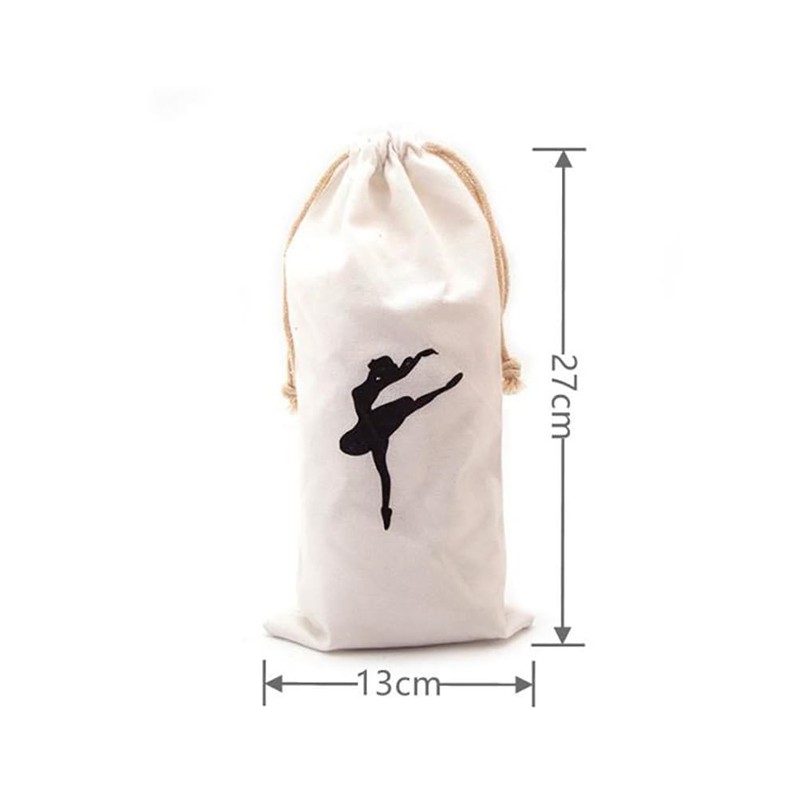 Zerodeko 2pcs Womens Pointe Shoe Bag Drawstring Shoe Bags for