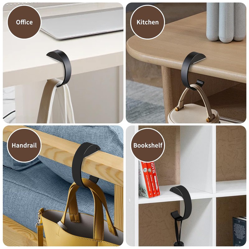 Hebterrka Pack of 2 Bag Holders for Table Handbag Holder