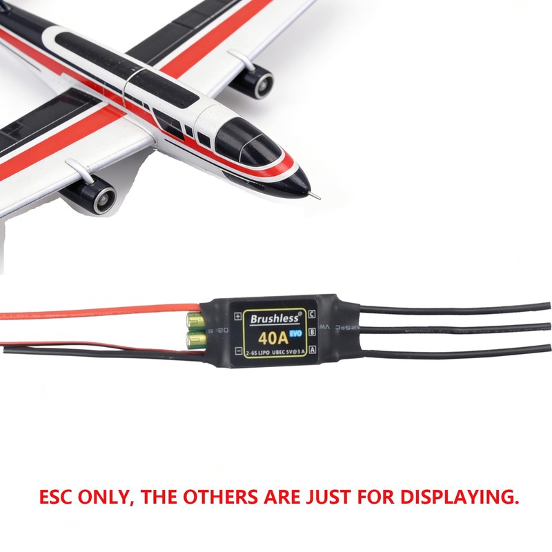 KINGMODEL RC 40A Brushless BHLeli ESC 2-6S LiPo Battery UBEC