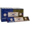 3 X Nagchampa Palo Santo Satya Combo Incense Sticks with JRose Incense Holder, 15g Box