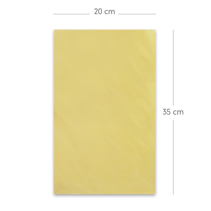 Decoraparty 50 Metallic Gold Envelopes 20x35cm Gold Polypropylene Rectangle Elegant