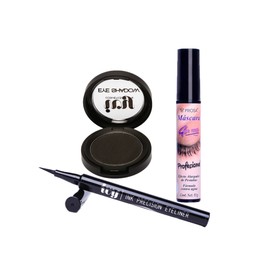 Rimel Profesional Prosa + Delineador & Sombra Ivy | Color Negro Intenso | Waterproof | Larga Duracion | Cruelty Free - Kit Maquillaje Viral Smokey eye