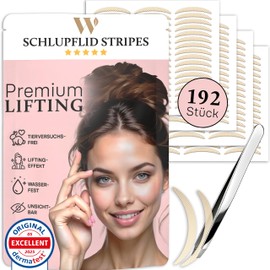 WOW STRIPES Slip-on Eyelids Premium Stripes Invisible (Pack of 192) Lifiting without Surgery, Skin-Friendly, Natural, Eyelid Tape Tapes Straps Strip as Lifting Set Eye Lid Tightening Eye Pads S