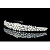 Scatter Faux Pearl Rhinestone Crystal Bridal Headband Tiara T1034