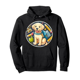 Back To School Labrador Retriever Dog Kids Boys Girls Owner Pullover Hoodie