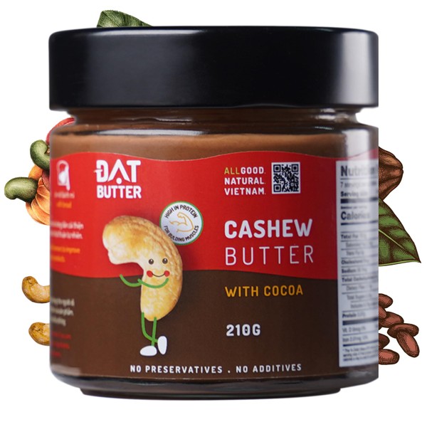 DAT FOODS Cashew Butter Smooth, Natural Nut Spread, 99% Cashews