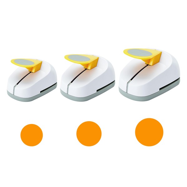 Craft Lever Punch 3/8+5/8+1 inch Circle Punch DIY Handmade Paper