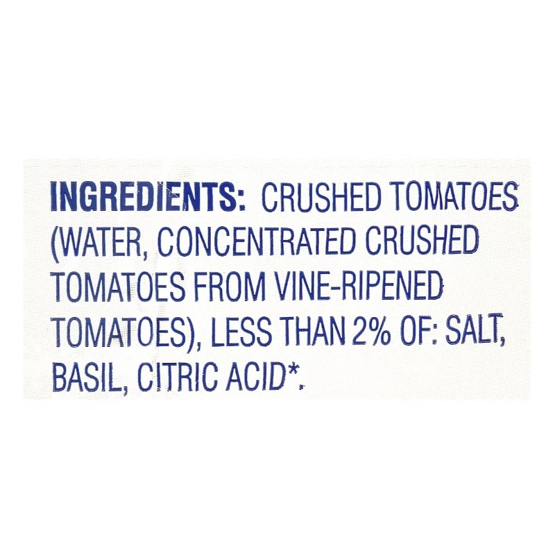 Tuttorosso 100 Percent Natural Crushed Tomatoes, 6 pk./28 oz. (NO