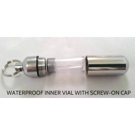 Pasco Specialty Products Silver Heart Personal Anointing Oil Vial/Keychain - Includes Velvet Pouch & Fill Funnel - Made In The USA