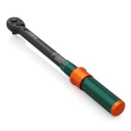 NADOKHI 3/8-Inch Drive Click Torque Wrench, 10-100 Ft.Lb, 72-Tooth Dual-Direction Adjustable Torque Wrench, ±3% High Precision for Bicycle, Motorcycle, Car Maintenance