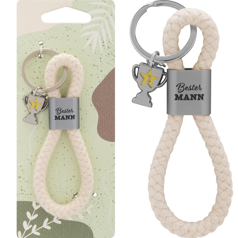 GRUSS & CO Keyring Loop Motif Man | Pendant Consisting