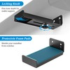 PlusAcc Soundbar Wall Mount, Universal Adjustable Bracket Holder, Black