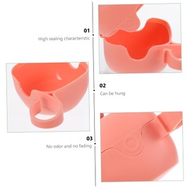 Totority 4pcs Baby Pacifier Storage Box Safe Bibs Pacifier Holder for Newborn Portable Sealed Pp Material Home Travel
