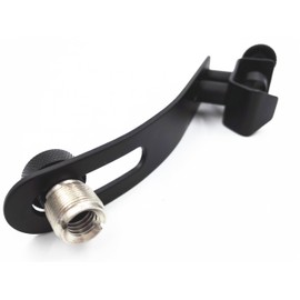 Boseen Adjustable Shockproof Metal Drum Rim Microphone Clip for Microphone Clamps Holder with Groove Gear