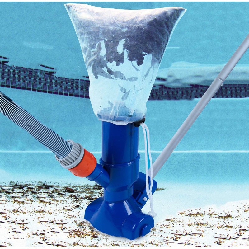 Greenco Portable Pool Vacuum Jet Cleaner w/ Brush and Detachable