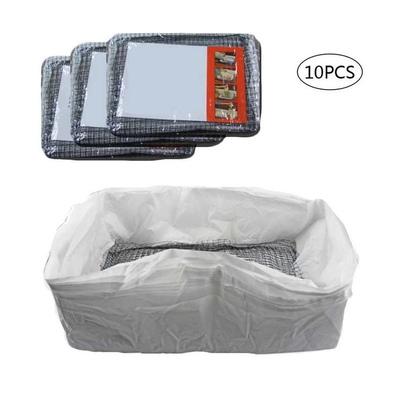 10 Pcs Cat Litter Box Liners Reusable Cat Feces Filter