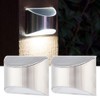 Stainless Steel Solar Fence Security Lights LightControl Step Wall Lamp