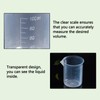 2PCS 100ml Transparent Measuring Cups Graduated Beaker Liquid Measuring Jugs