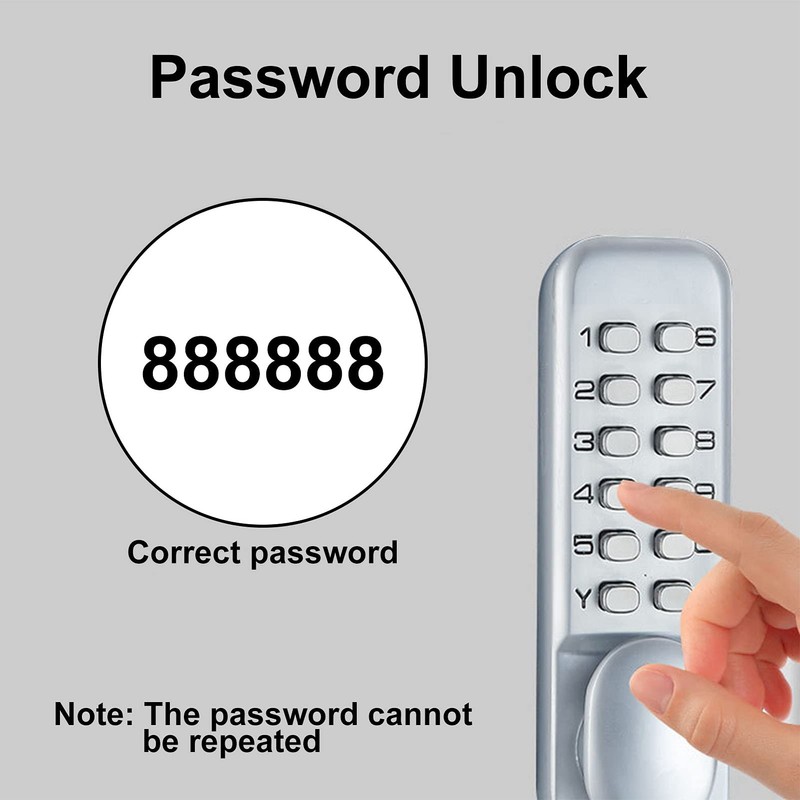 Digital Door Lock Deadbolt, Mechanical Combination Lock, Mechanical Keyless Entry