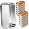 Dyrfolm 12 Pcs 9 x 6 Inch Stainless Steel Loaf