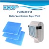 HQRP 6-pack Polyester Filters compatible with BetterVent Indoor Dryer Vent