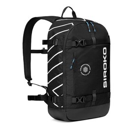 SIROKO 18L Compact Backpack for Snow, Ski and Snow, Black