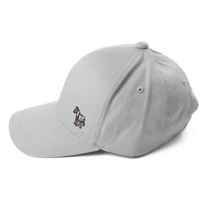 Paul Smith Zebra One-Point Baseball Cap, gray (light gray)
