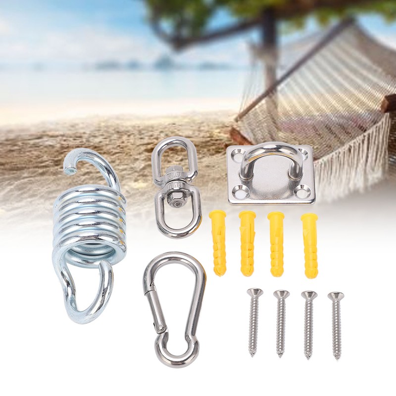 Stainless Steel Ceiling Hammock Hanging Kit 551lb Capacity Suspension Hook