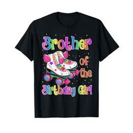 Brother Birthday Rolling Skate Birthday family Party T-Shirt