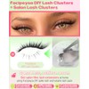 Fox Eye Eyelash Clusters Natural Volume Lashes Clusters Cat Eye