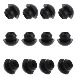 12PCS 5/16"(8mm) Bottle Jack/Floor Jack Oil Filler Plug Bung, Floor Bottle Jack Plugs, Black Rubber Hydraulic Filler Bung, Rubber Reservoir Oil Filler Plug for Oil Reservoir Filler Hole