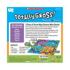 University Games, Scholastic Totally Gross Game of Science Including Real Slime, for 2 to 4 Players Ages 6 and Up
