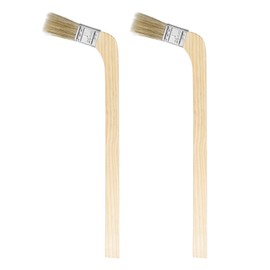 HARFINGTON Paint Brush 2Pcs 1" Brush Width Reusable Variety Angle Bend Brushes Radiator Paint for All Latex Oil Painting Furniture Walls Home Improvement