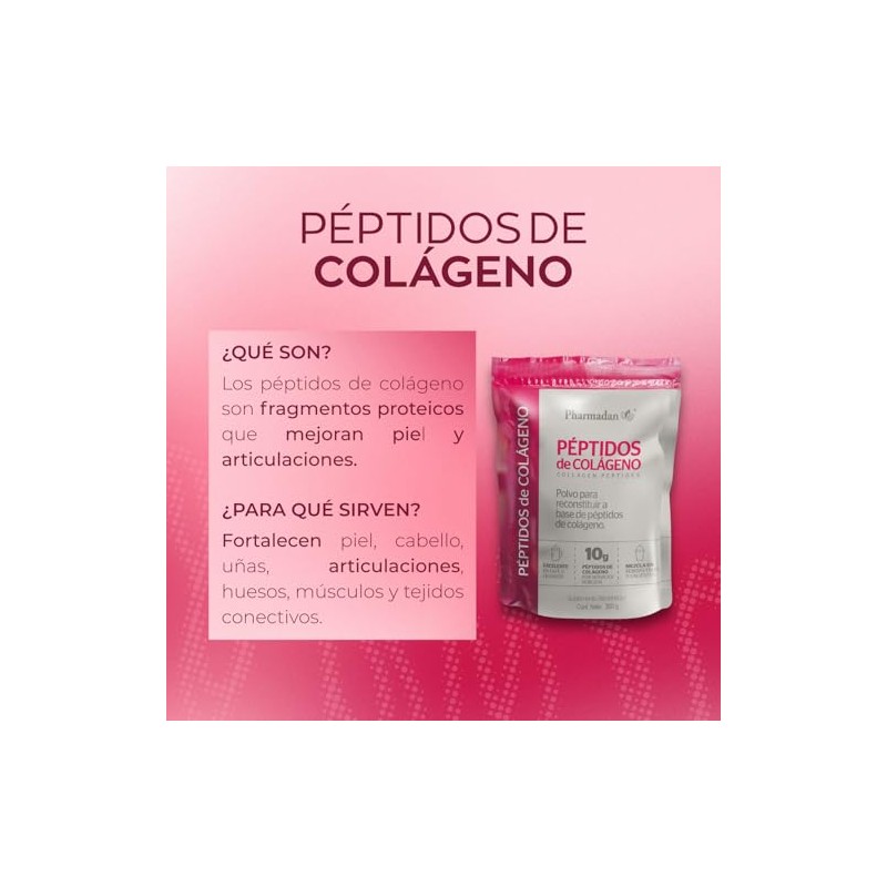 Pharmadan Péptidos Colágeno Sabor Gramos Por Porción 300
