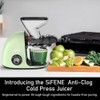 Slow Masticating Cold Press Juicer Machines for Fruit Vegetable, Juice