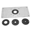 Aluminum Alloy Router Table Insert Plate With Ring For Woodworking